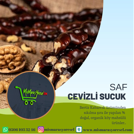 Saf Pekmezli Cevizli Sucuk (500gr)