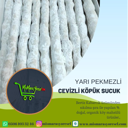 Cevizli Köpük  Un Sucuk(500gr)